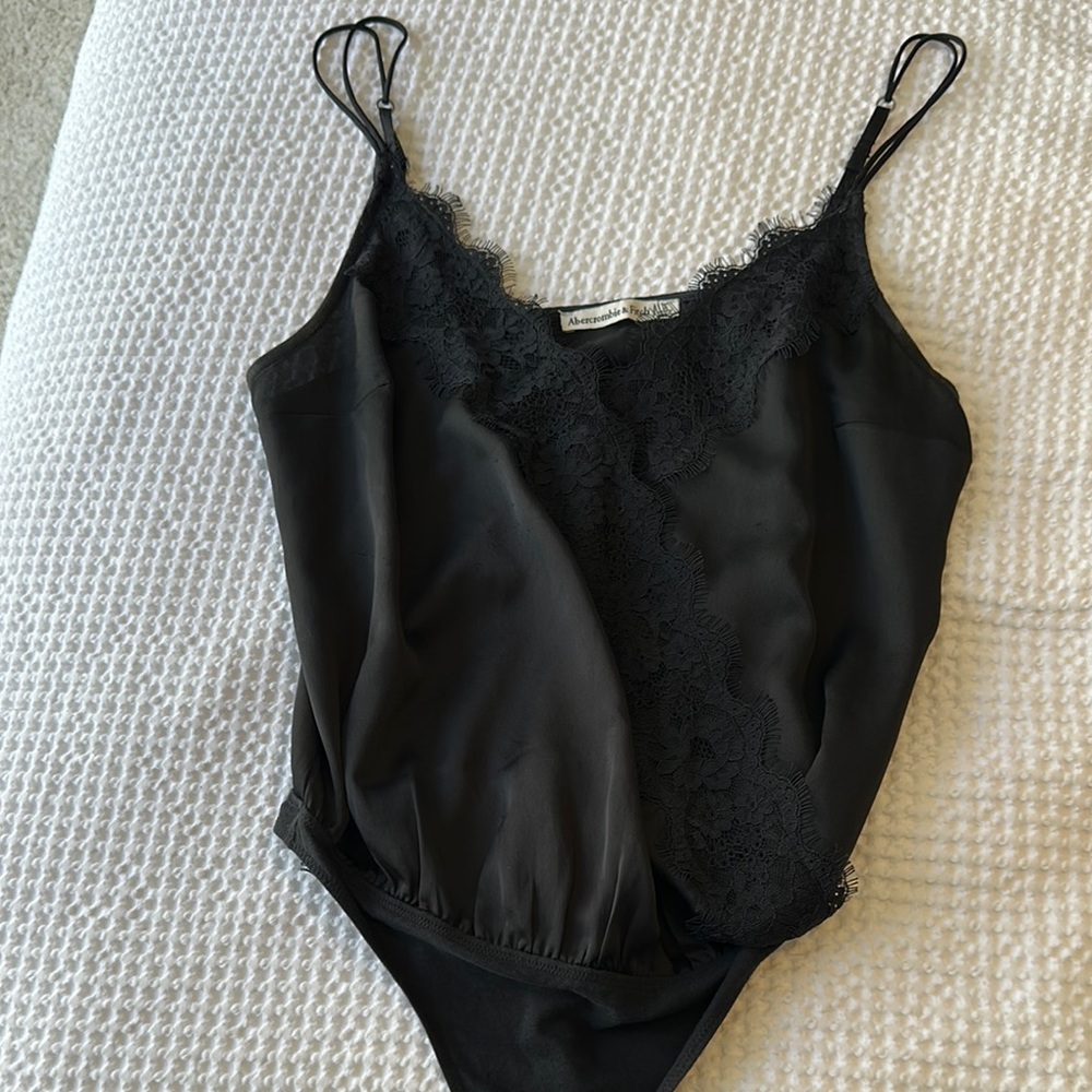 Abercrombie & Fitch Black Lace Trim Cami